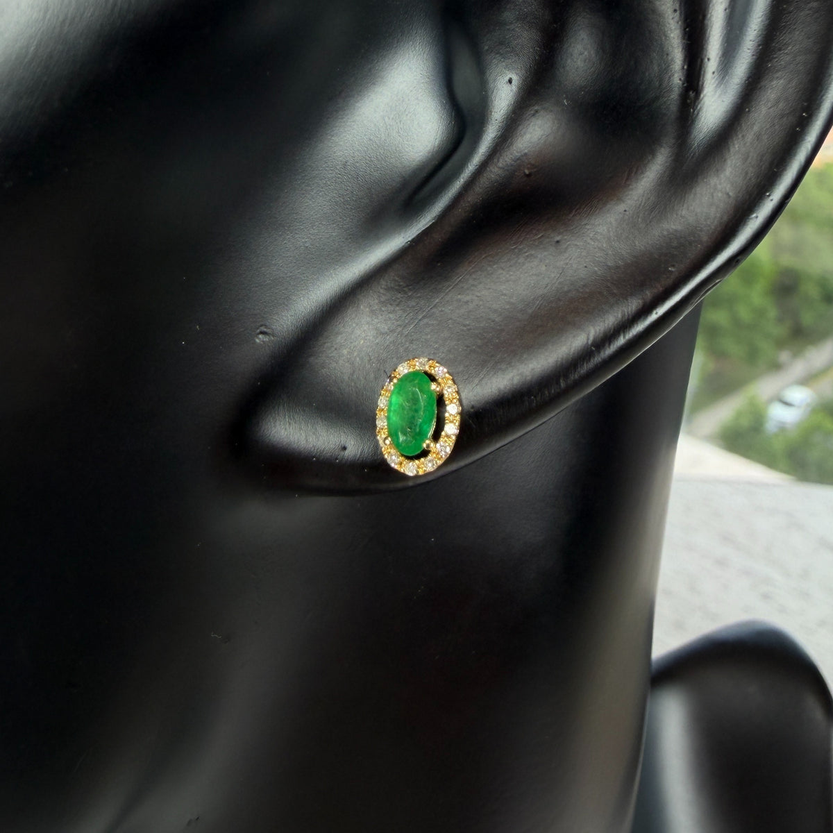 Aros Corto Esmeralda.