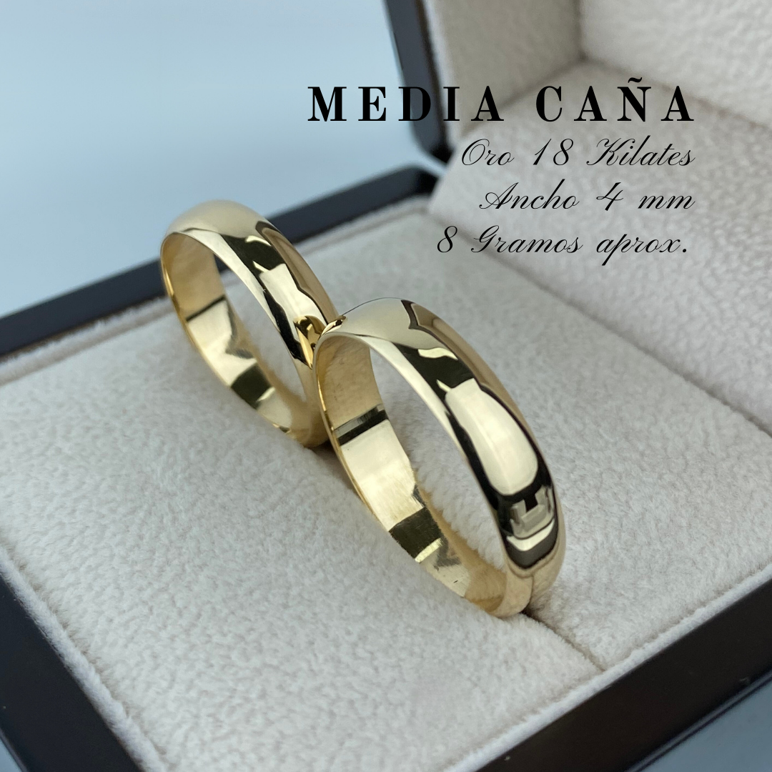 Media cana 4 mm 8gr La Joyeria de Chile