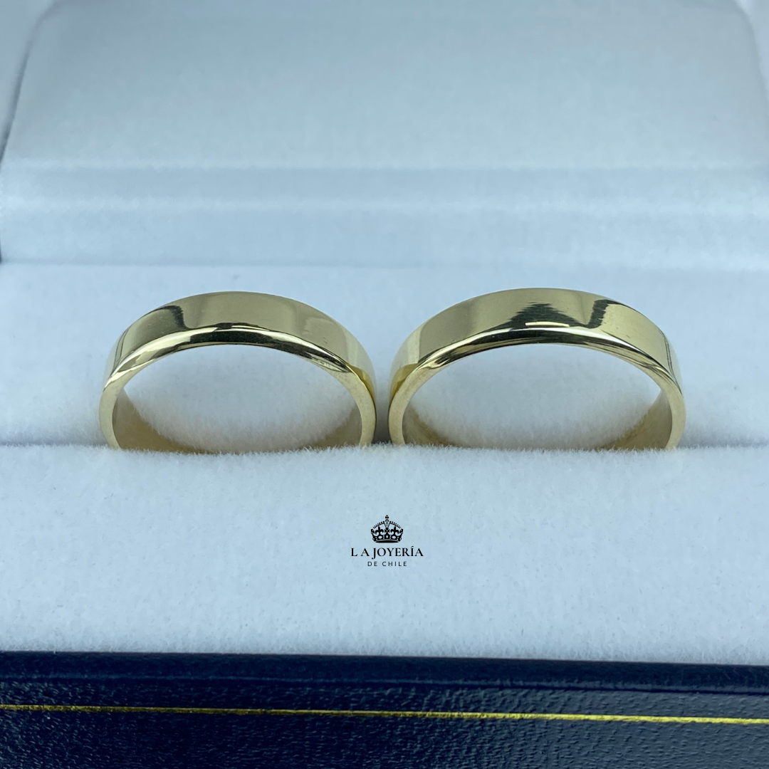 Anillos de matrimonio oro 18 kilates Anillos de boda 7 gramos La Joyeria de Chile