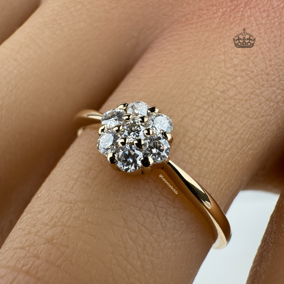 Anillo de compromiso &quot;Flower shine&quot;