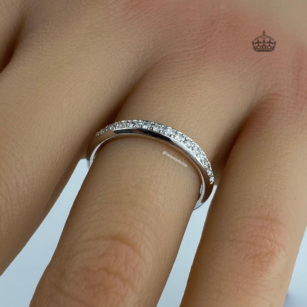 Matrimonio Oro Blanco Anillo De Boda Con Diamante Anillo De