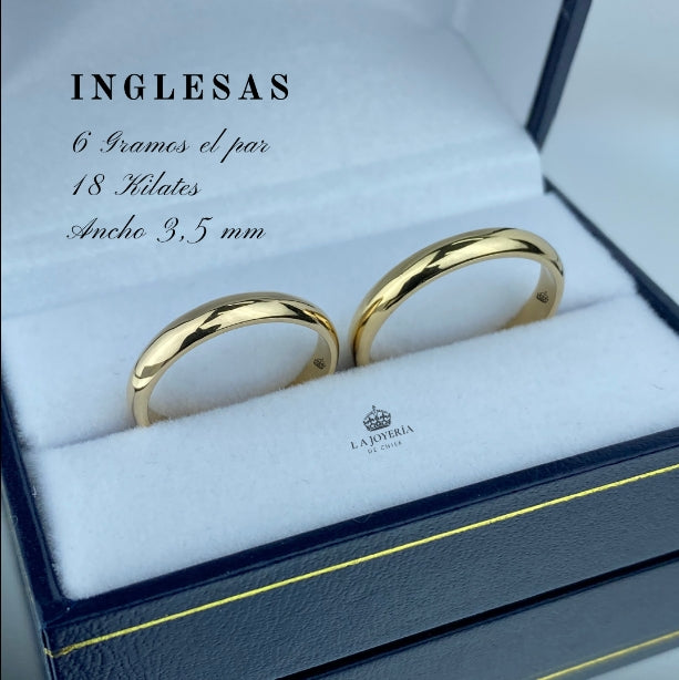 Anillo de matrimonio &quot;Corte Ingles  3 - 3,5 mm&quot;