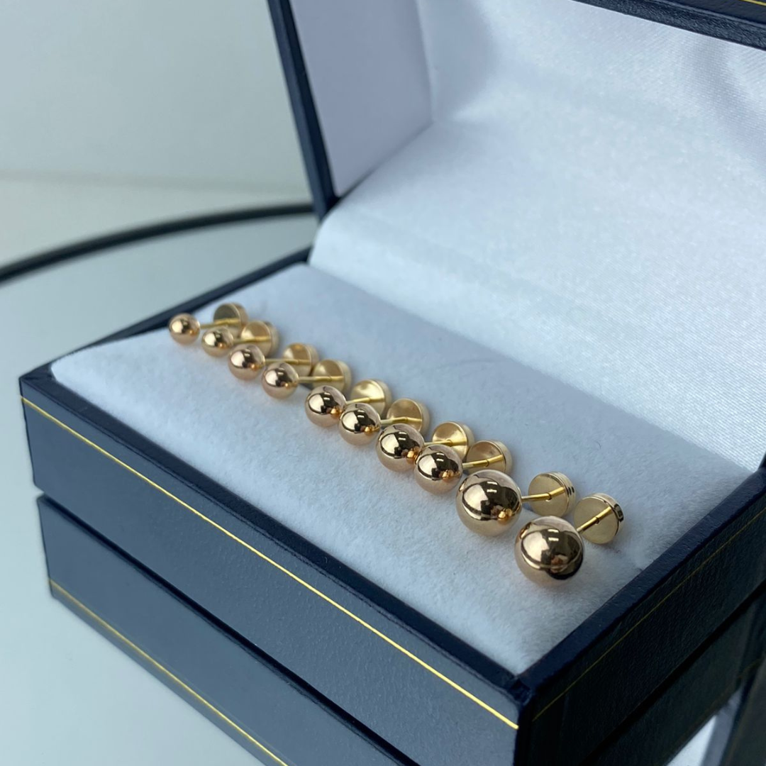 Aros Abridores Bolita - Oro 14 Kilates